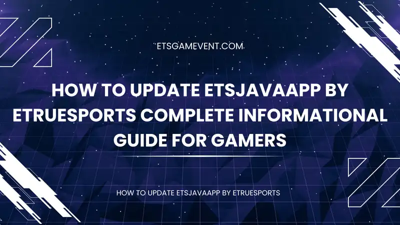 how to update etsjavaapp by etruesports