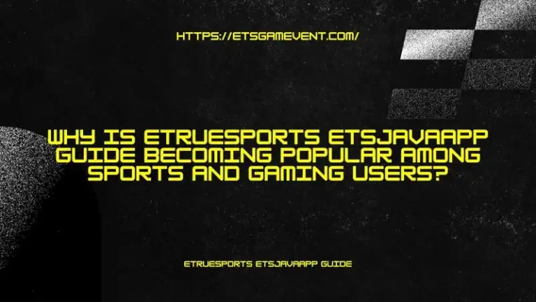 etruesports etsjavaapp guide